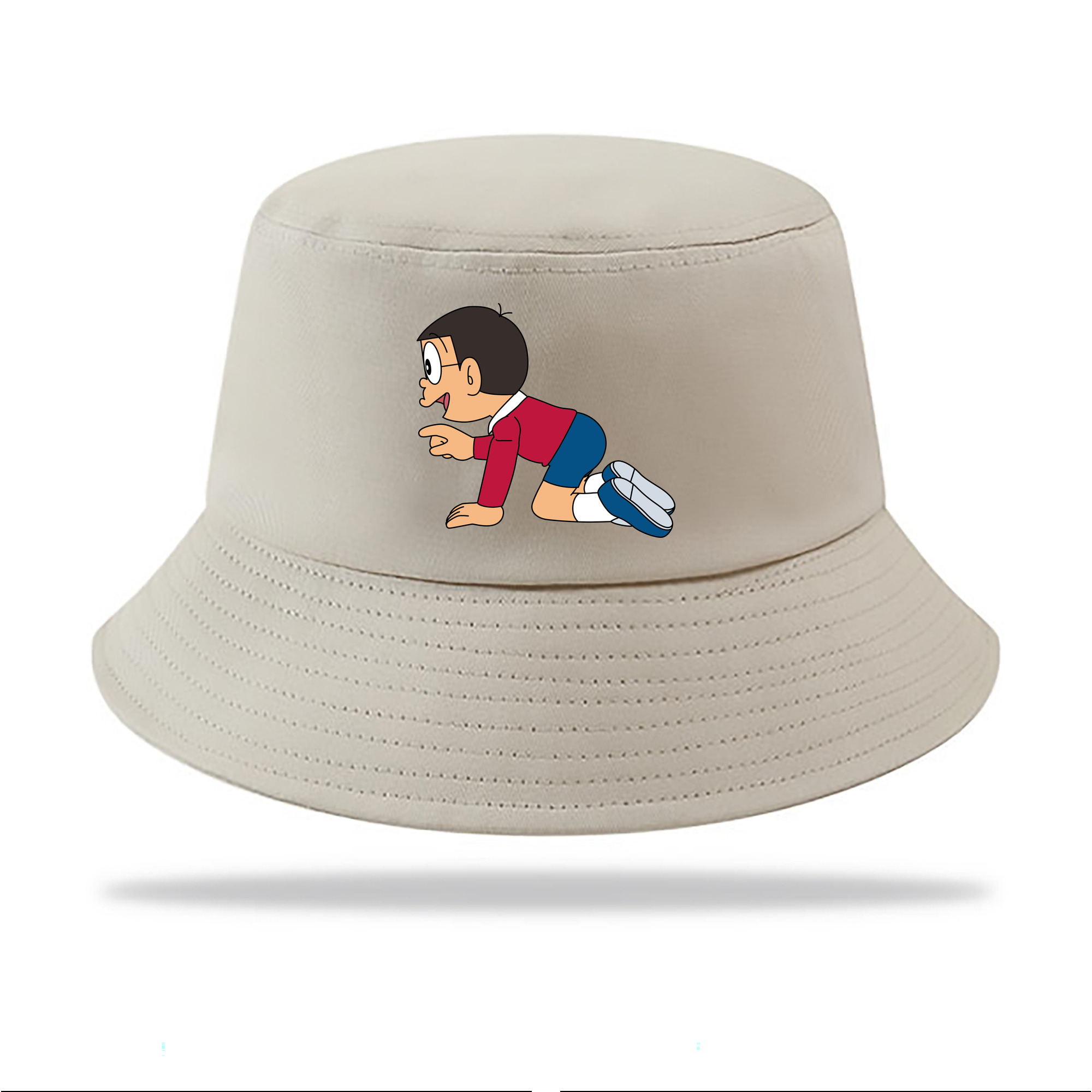 （画像用） ドラえもん 野比 のび太 Doraemon Nobita Nobi アウトドア日除けバケットハット